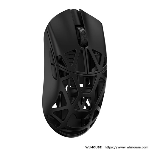 WLmouse Beast X Mini Pro Solid Sides TTC Nihil Transparent Black Dot