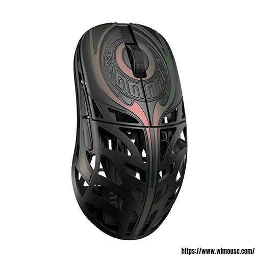 WLmouse Strider  TTC Nihil Transparent Black Dot Magnesium Gaming Mouse